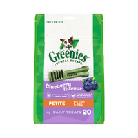 Greenies Blueberry Dog Treats - Petite - 340g (20 Pack)