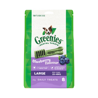 Greenies Blueberry Dog Treats - Large - 340g (8 Pack)