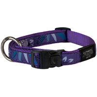 Rogz Beltz Fancy Dress Dog Collar - Purple Forest - Medium Scooter (16mm x 26-40cm)