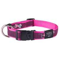 Rogz Beltz Fancy Dress Dog Collar - Pink Love - Small Jellybean (11mm x 20-31cm)