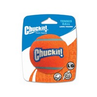 ChuckIt Fantastic Tennis Ball - Red & Blue - Large (8cm) - 1 Pack