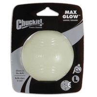 ChuckIt Max Glow Dog Ball - Large (7.5cm) - 1 Pack