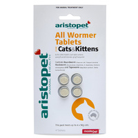 Aristopet All Wormer Tablets for Cats & Kittens - 4 Pack