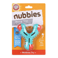 Arm & Hammer Nubbies Dental Dog Toy - Wishbone