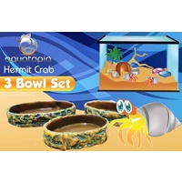Aquatopia Hermit Crab Three Bowl Set