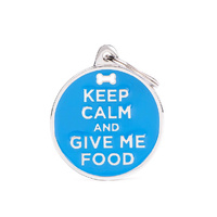 My Family Pet Tag Charm - Keep Calm & Give Me Food