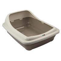ZeeZ Birba Cat Litter Tray - Large (56x39x21cm) - Mocaccino