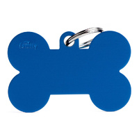 My Family Pet Tag Basic Bone - Blue - X-Large