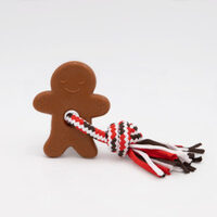 ZippyPaws Holiday Teether - Gingerbread Man (17.5x12.5cm)