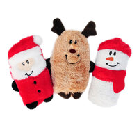 ZippyPaws Holiday Squeakie Buddies - 3 Pack (14x7.6cm)