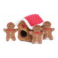 ZippyPaws Holiday Zippy Burrow Gingerbread House (17x14cm)