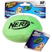 NERF Dog Plush Retriever Football - Medium (12.7cm) - Green