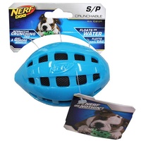 NERF Dog Crunchable Football - Small (10.2cm) - Blue