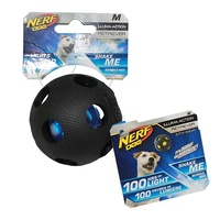 NERF Dog Illuma-Action Retriever LED Moon Ball - Medium (6.9cm)