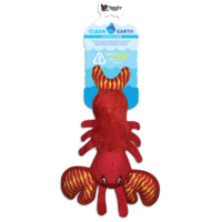 Spunky Pup Clean Earth Dog Toy - Lobster - Large