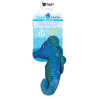Spunky Pup Clean Earth Dog Toy - Seahorse - Large