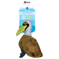Spunky Pup Clean Earth Dog Toy - Pelican - Large