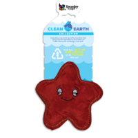 Spunky Pup Clean Earth Dog Toy - Starfish - Small