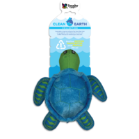 Spunky Pup Clean Earth Dog Toy - Turtle - Small