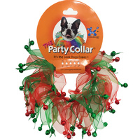 Christmas Party Dog Collar Jingle Bells - Medium (30cm)