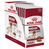 Royal Canin Medium Adult Dog Pouch - 140g x 12 (Box)