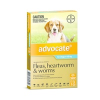 Advocate for Dogs 4-10 kgs - 3 Pack - Teal
