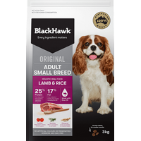 Black Hawk Small Breed Adult Dog - Lamb & Rice - 3kg