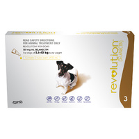 Revolution for Dogs 5.1-10 kgs - 3 Pack - Brown