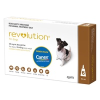Revolution for Dogs 5.1-10 kgs - 6 Pack - Brown