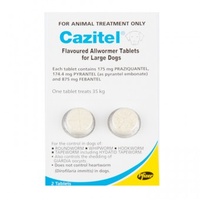 Cazitel Allwormer Tablets for Dogs up to 35 kgs - 2 Pack