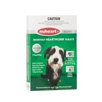 Nuheart for Medium Dogs 11-23 kgs - Green - 6 Pack 