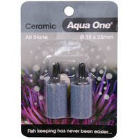 Aqua One Ceramic Air Stone - 15mm x 2.5cm ( 2 Pack)