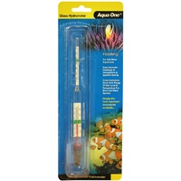 Aqua One Glass Floating Hydrometer & Thermometer for Salt Water Aquariums