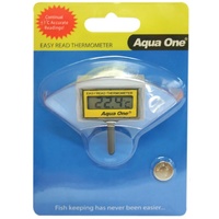 Aqua One Easy Read LCD Thermometer for Inside of Fish Tanks
