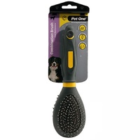 Pet One Combination Bristle & Metal Pin Brush - Large