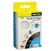 Aqua One Scrub 'N' Clean Algae Pad - Duo Pack