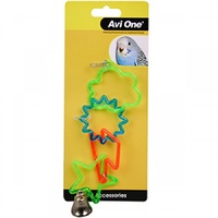 Avi One Bird Toy Sky Rings with Bell