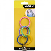 Avi One Bird Toy Olympic Ring with Bell