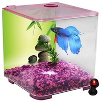 Aqua One BettaStyle Acrylic Tank with LED Light - 3L - Pink