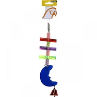 Avi One Bird Toy Acrylic Moon Sticks with Bell