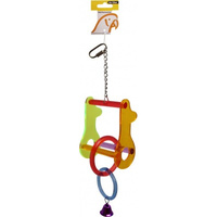 Avi One Parrot Toy Acrylic Keys with Double Loop