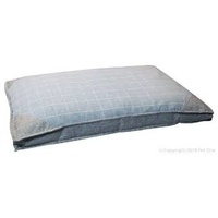 Pet One Dog Bed Mattress - Squares Cloud Grey - Medium (75x50x10cm)