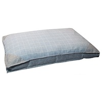 Pet One Dog Bed Mattress - Squares Blue - Medium (75x50x10cm)