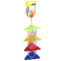 Avi One Bird Toy Acrylic Foraging Triangles Stack - 30.5cm