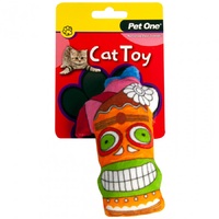 Pet One Plush Tiki Drink Cat Toy - 14cm