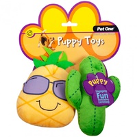 Pet One Puppy Cactus Family Toys - 2 Toys (Assorted)