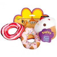 Pet One Puppy Sweets Toys - 3 Toys (Assorted)