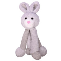 Pet One Plush Squeaky Dog Toy - Bunny with Long Legs - 26cm