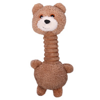 Pet One Plush Squeaky Dog Toy - Teddy with Long Neck - 21cm
