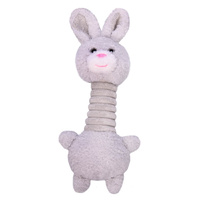 Pet One Plush Squeaky Dog Toy - Bunny with Long Neck - 21cm